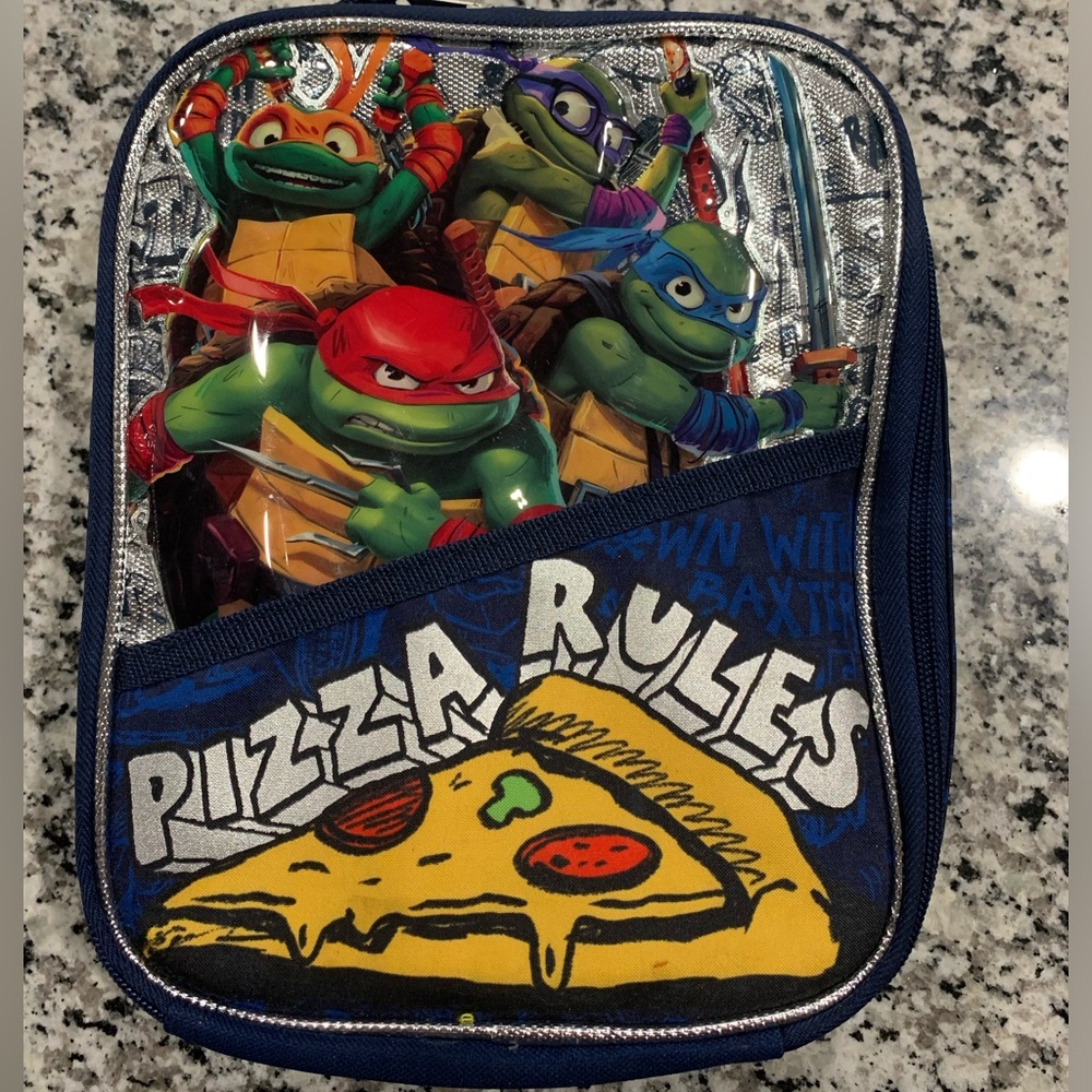 Ninja Turtle Pizza Rules Lunch Box